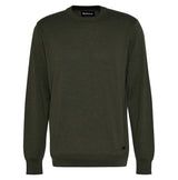 Barbour Bayfield Knitted Crew Jumper - Mid Olive