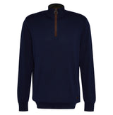 Barbour Bayfield Knitted Half Zip Jumper - Navy