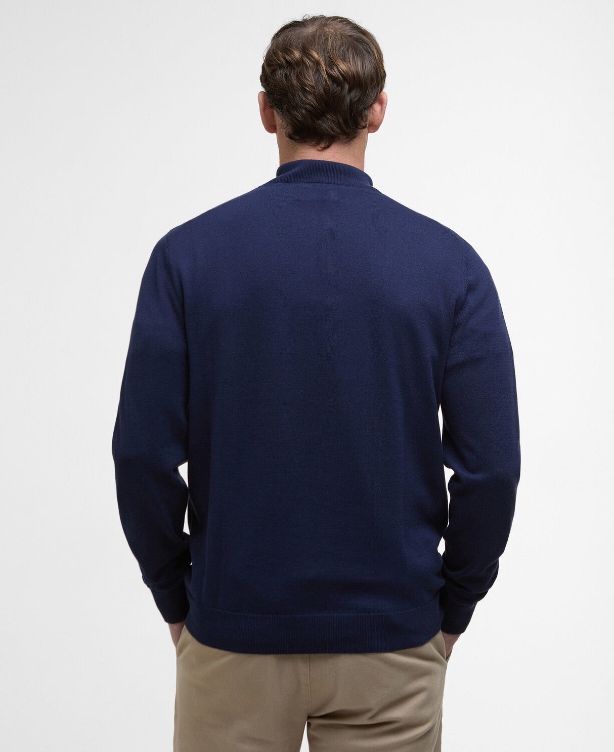 Barbour Bayfield Knitted Half Zip Jumper - Navy