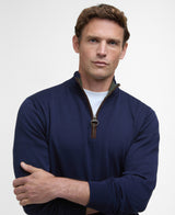 Barbour Bayfield Knitted Half Zip Jumper - Navy