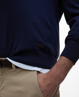 Barbour Bayfield Knitted Half Zip Jumper - Navy