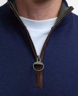 Barbour Bayfield Knitted Half Zip Jumper - Navy