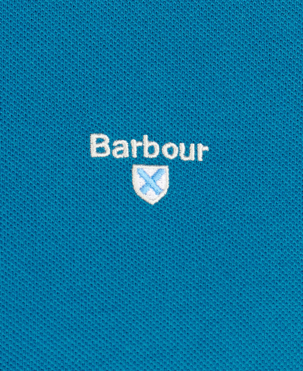 Barbour Tartan Pique Polo Shirt - Lyons Blue