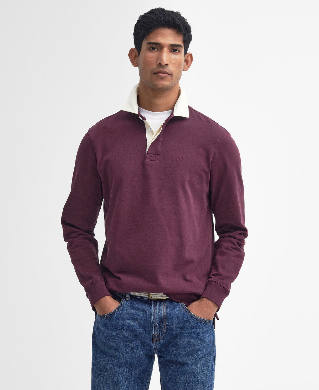 Barbour Howtown Rugby Shirt - Merlot