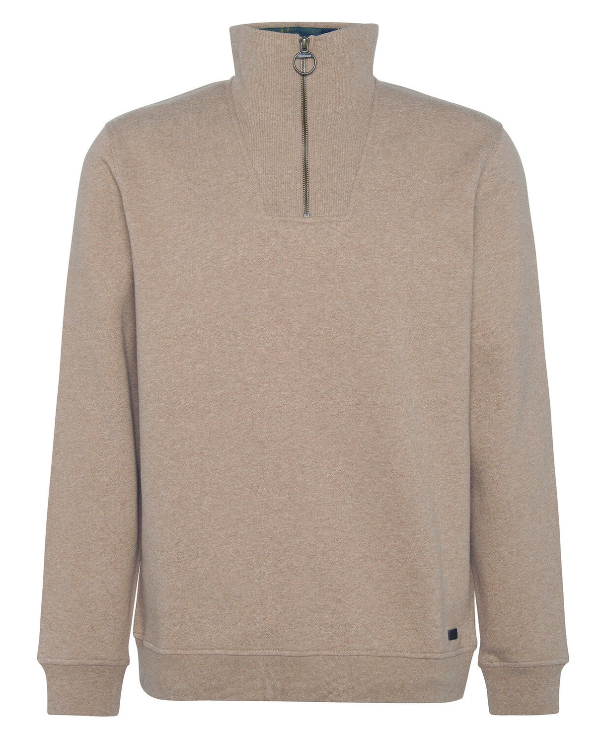 Barbour Nelson Half Zip Sweatshirt - Stone Marl