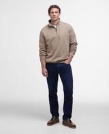 Barbour Nelson Half Zip Sweatshirt - Stone Marl