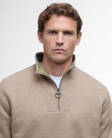 Barbour Nelson Half Zip Sweatshirt - Stone Marl