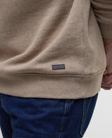 Barbour Nelson Half Zip Sweatshirt - Stone Marl