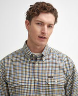 Barbour Foss Regular Thermo Weave Checked Shirt - Blue