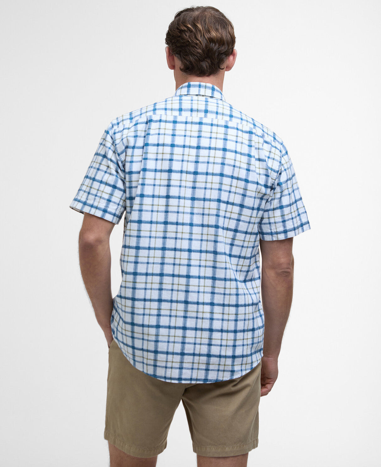 Barbour Glover S/S Linen Blend Regular Fit Shirt - Navy