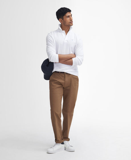 Barbour Sueded Sateen Tailored Trouser - Sandstone