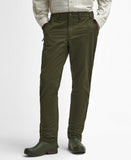 Barbour Washed Stretch Twill Tailored Fit Trouser - Olive