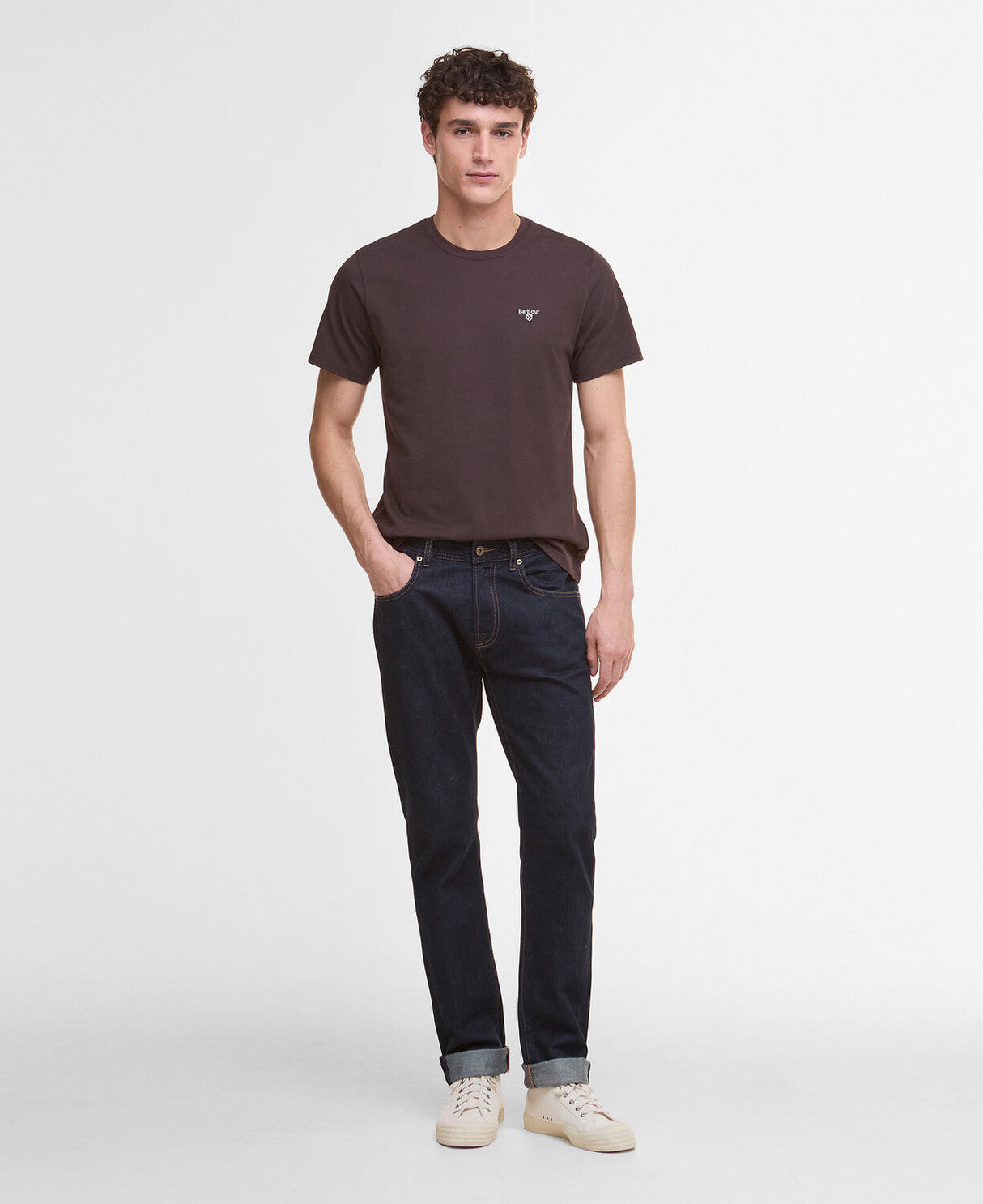Barbour Essential Sports T-Shirt - Dark Oak