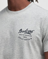 Barbour Script Graphic T-Shirt - Grey Marl