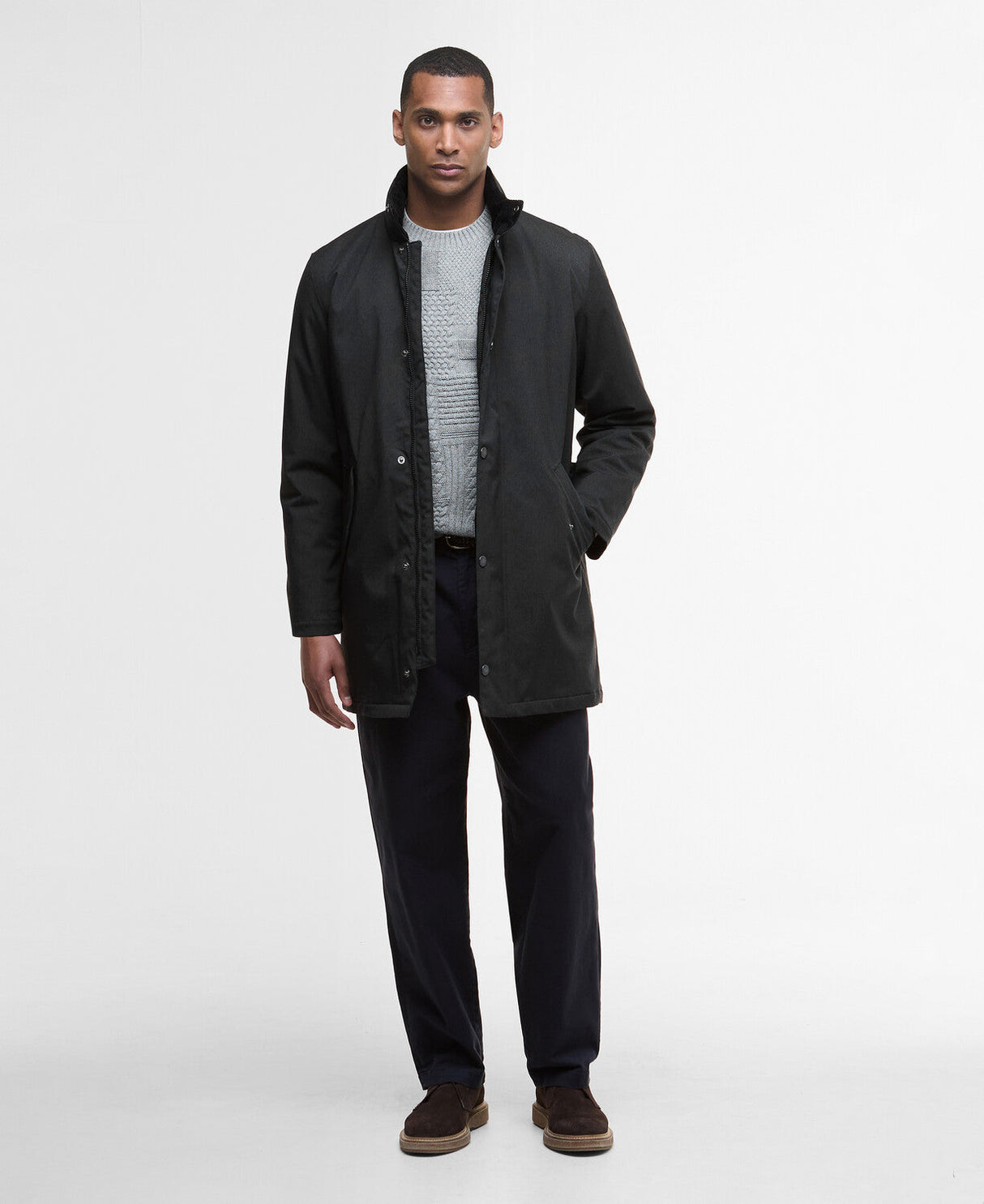 Barbour Winter Powell Waterproof Jacket - Black