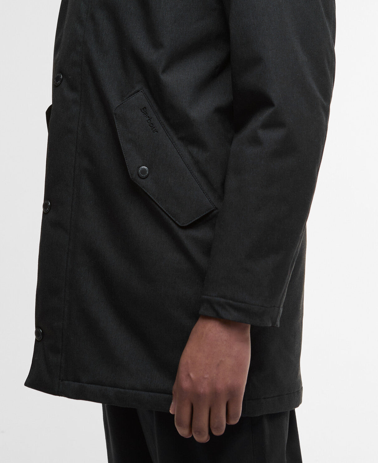 Barbour Winter Powell Waterproof Jacket - Black