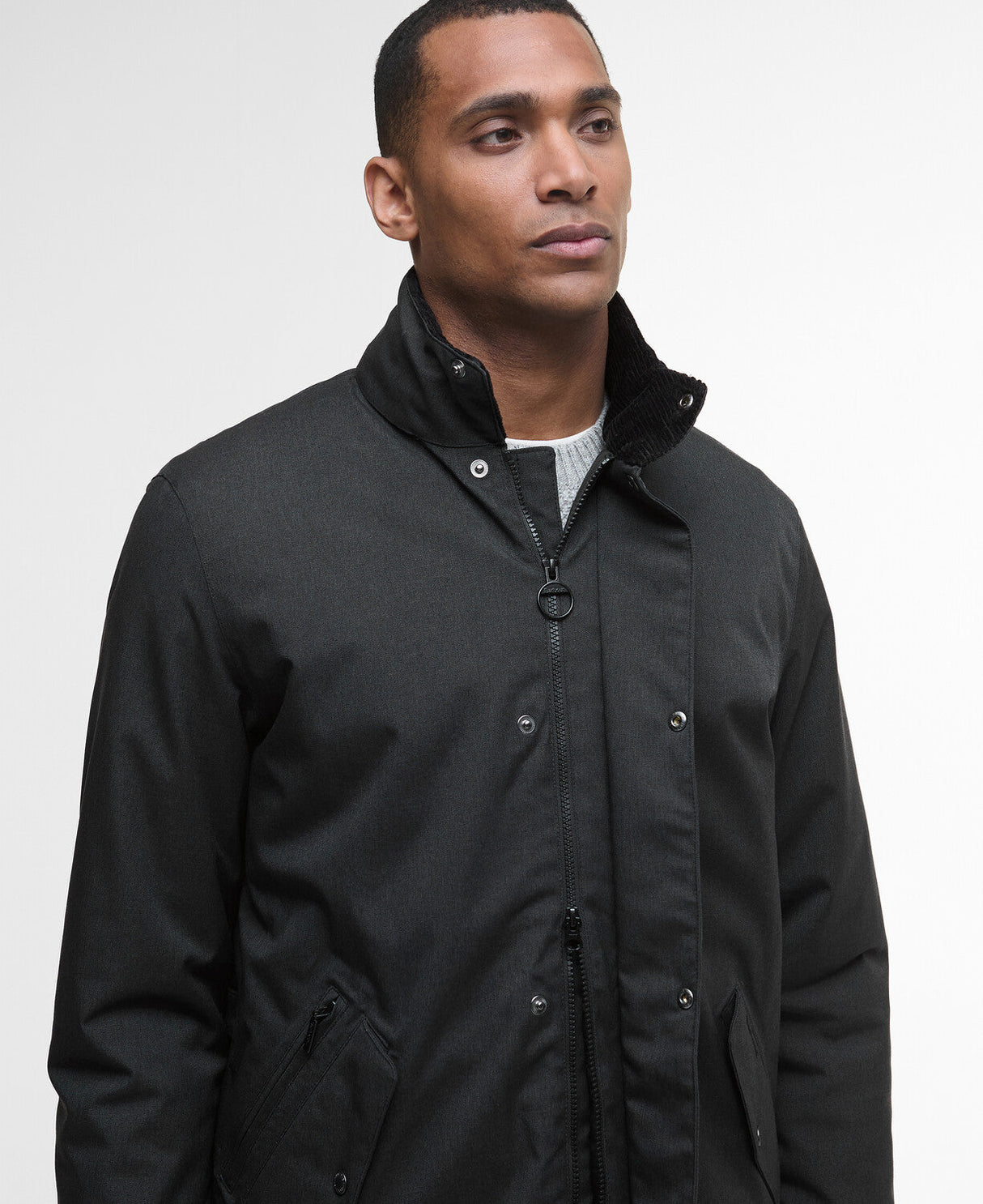 Barbour Winter Powell Waterproof Jacket - Black