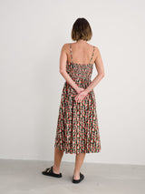 Seasalt Madern Dress - Table Flowers Dark Citron
