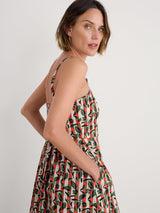 Seasalt Madern Dress - Table Flowers Dark Citron