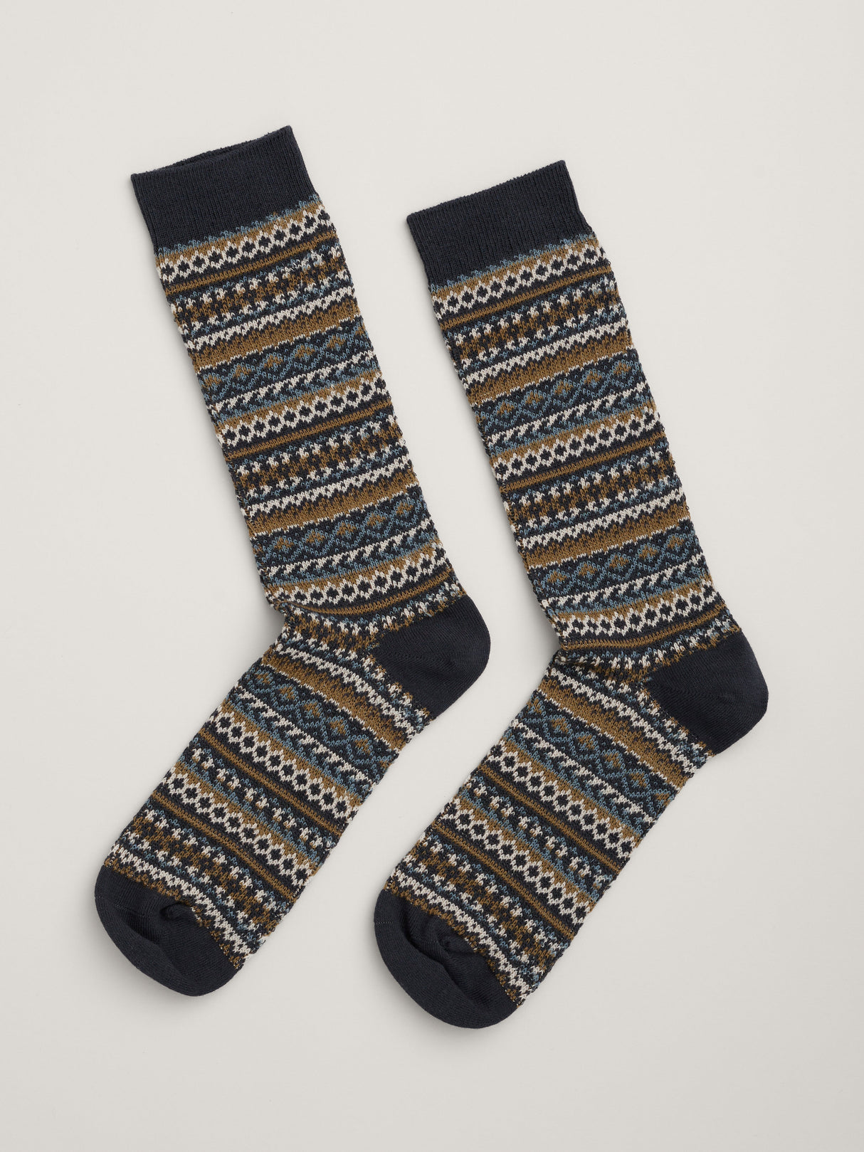 Seasalt Mens Bloomin Good Fair Isle Socks - Longstone Maritime