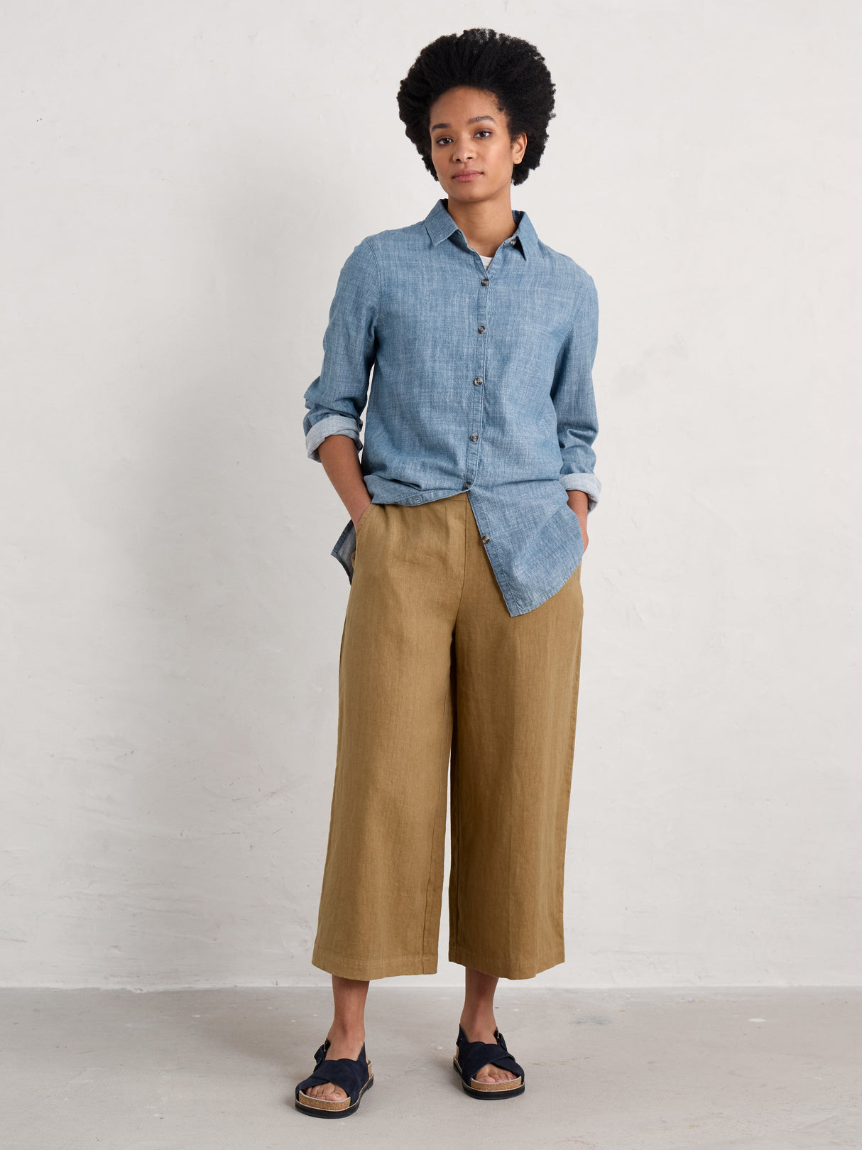 Seasalt Merrivale Culottes Sand Dune