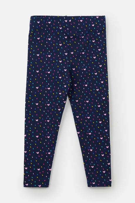 Lighthouse Mollie Leggings - Navy Heart Print