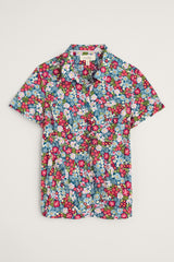 Seasalt Mrs Treloar Shirt - Flowery Painting Light Squid