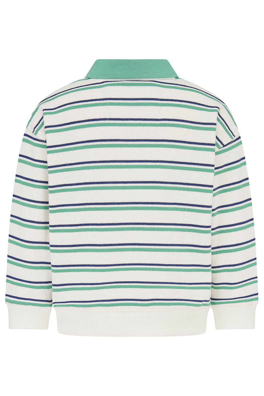 Lighthouse Myles Sweatshirt - Sea Green & Navy Stripe