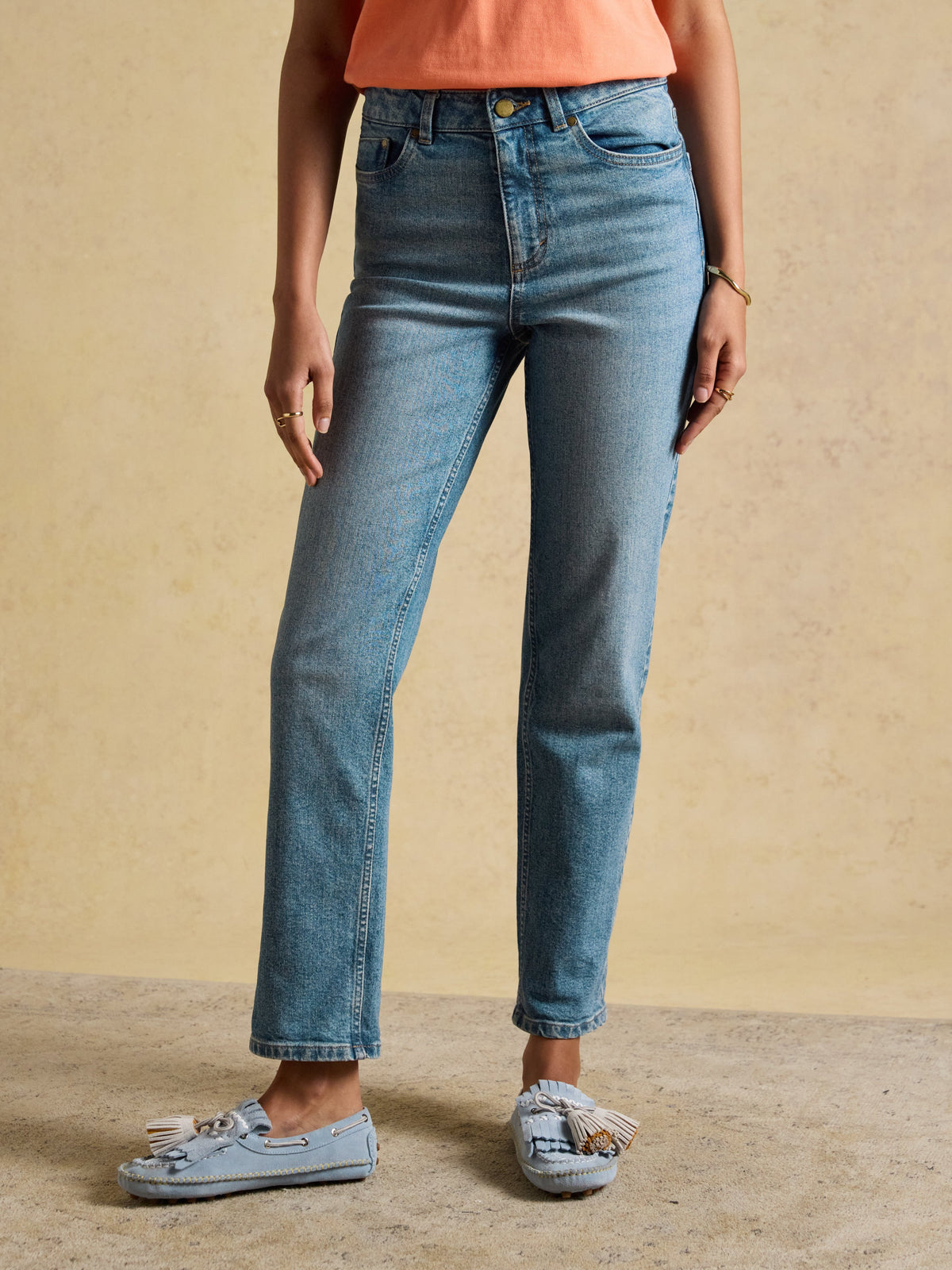 Joules Straight Jeans - Mid Blue*