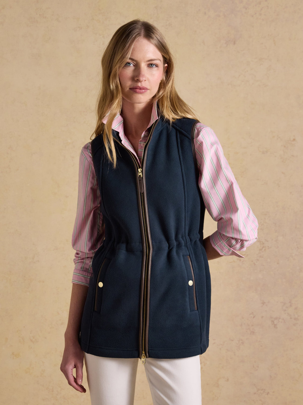 Joules Heritage Longline Gilet - Navy*