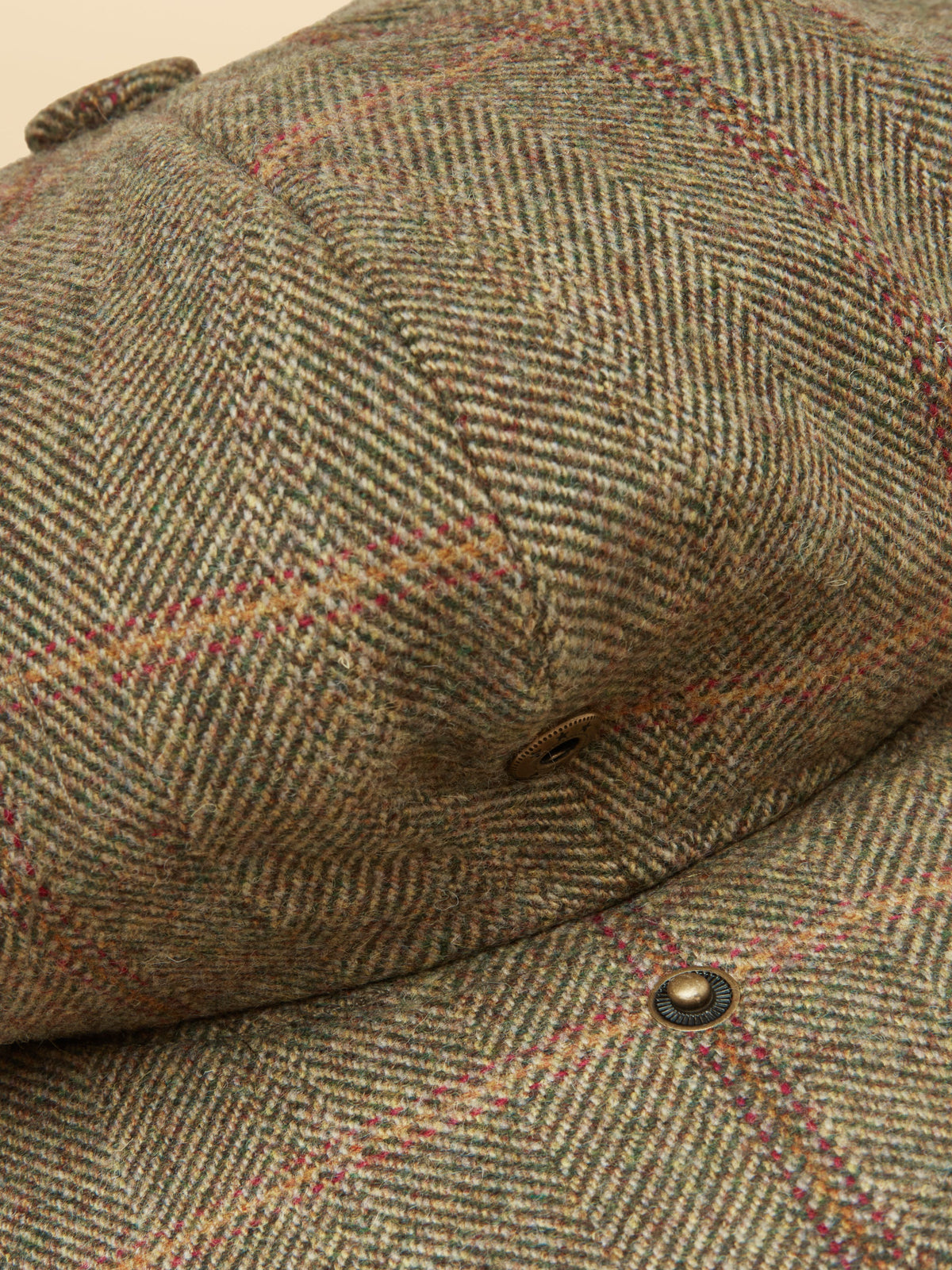Joules Harrogate Bakerboy - Khaki Tweed