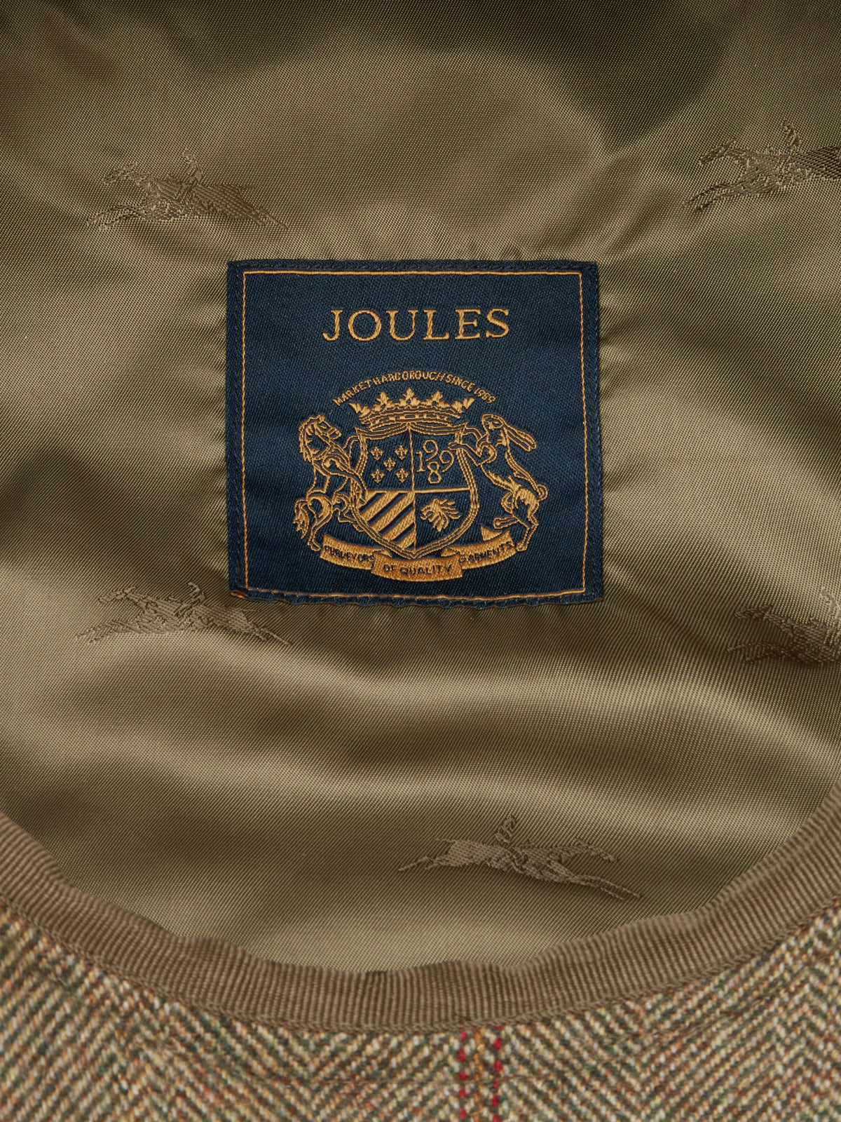 Joules Harrogate Bakerboy - Khaki Tweed