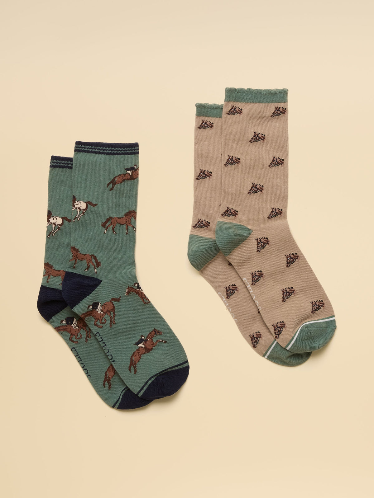 Joules Everyday - Green/Neutral Horse