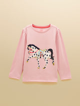 Joules Ava Top - Pink Horse