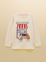 Joules Ava Barkery Top - Cream