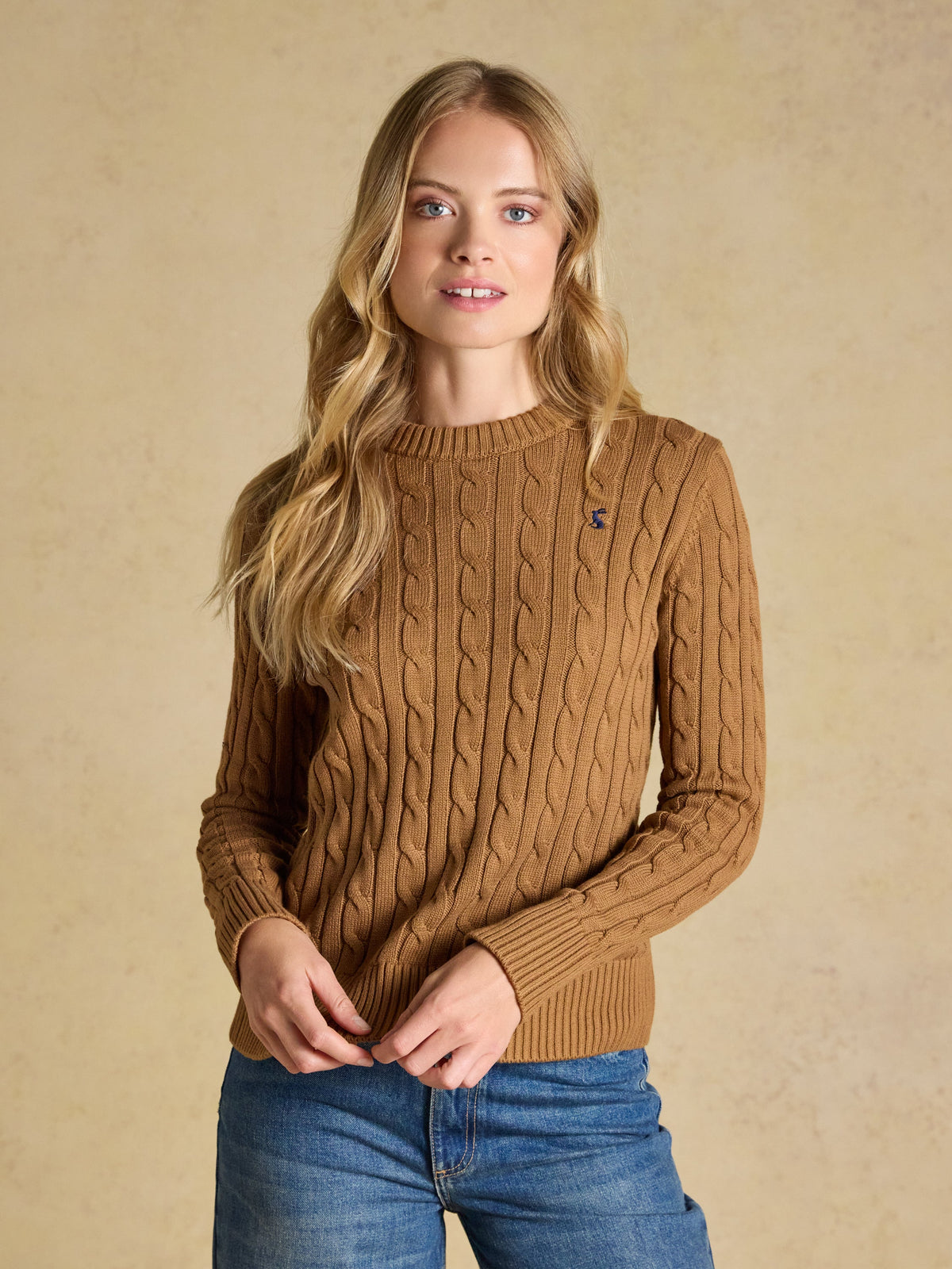 Joules Classic Cable - Camel