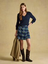 Joules Classic Cable V-Neck- Navy
