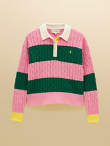 Joules Cable Rugby - Pink/Green