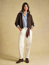 Joules Luxe Club Zip Through - Chocolate Brown