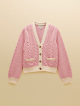 Joules V-Neck Cardigan - Pink*