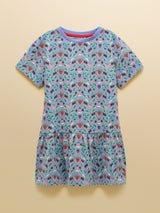 Joules Sienna Blue Strawberry Dress