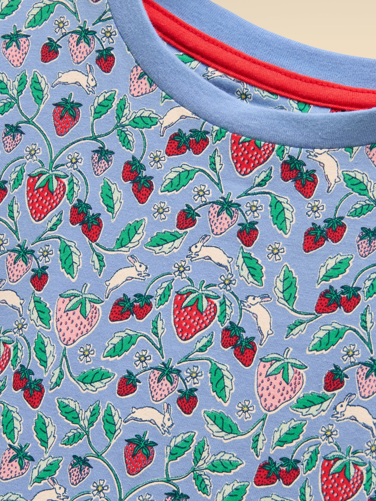 Joules Sienna Blue Strawberry Dress