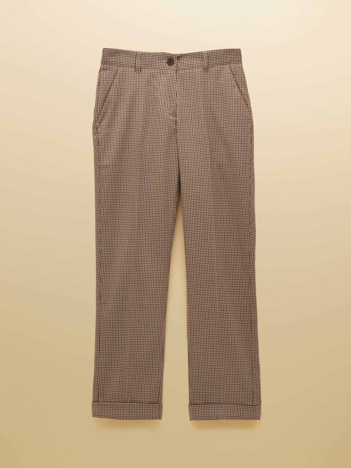 Joules Ada Trousers - Brown Dogtooth*