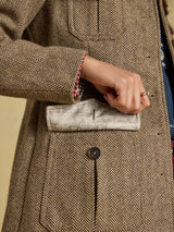 Joules Saddlebury - Brown Herringbone