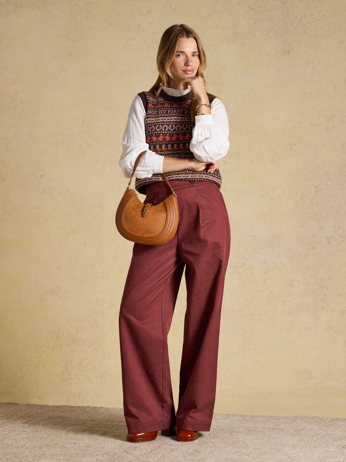 Joules Saddle Bag - Tan Brown