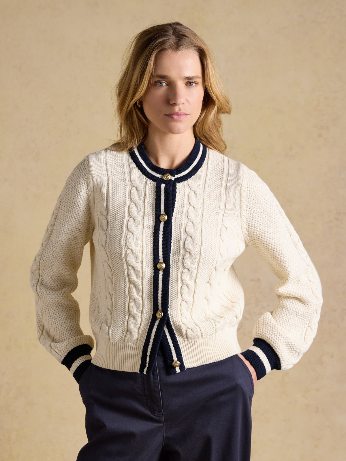 Joules Crew Neck Cardigan*