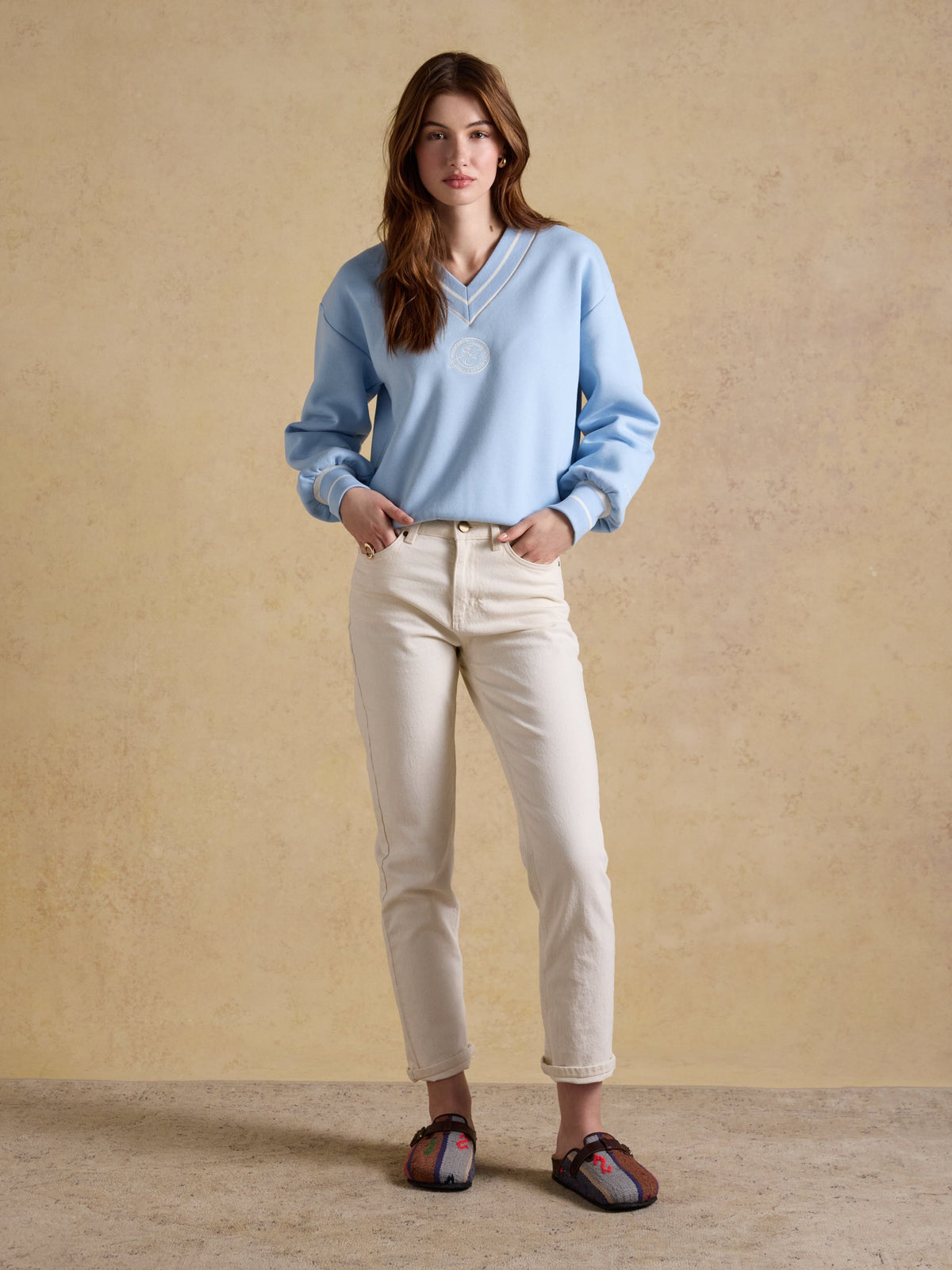 Joules Varsity Sweater - Blue
