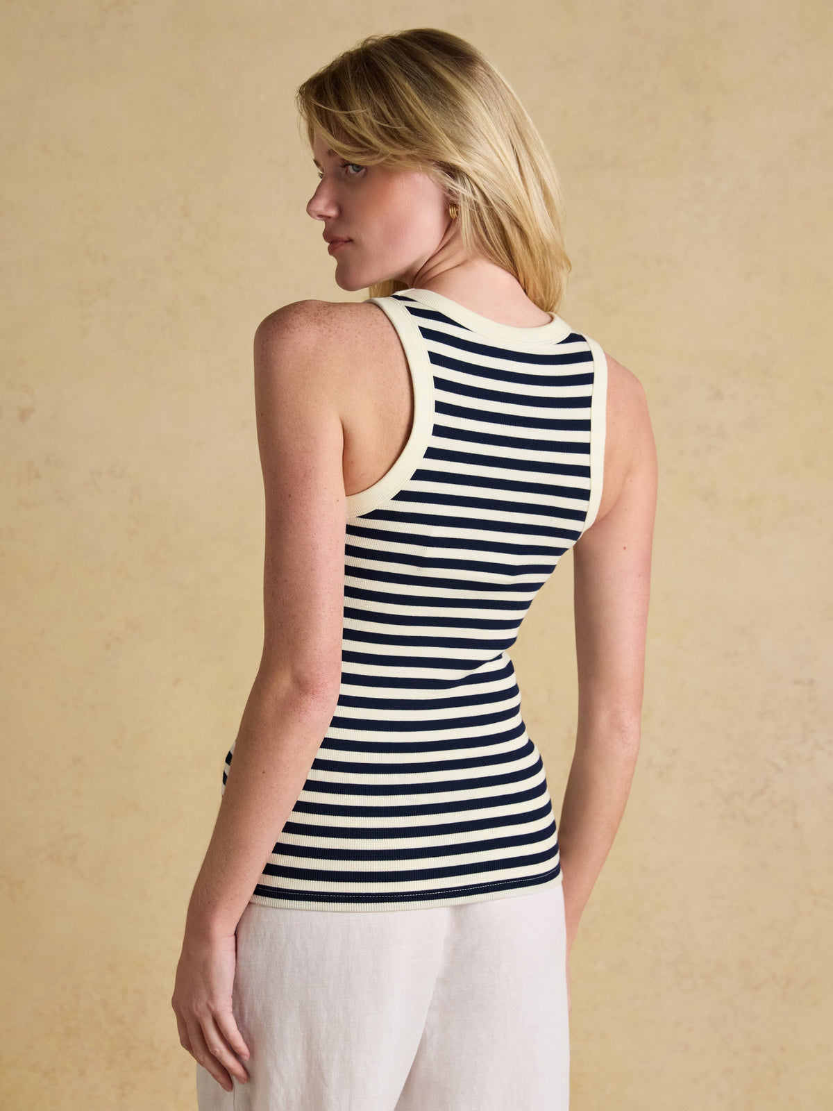 Joules Sophia Vest - Navy Creme*