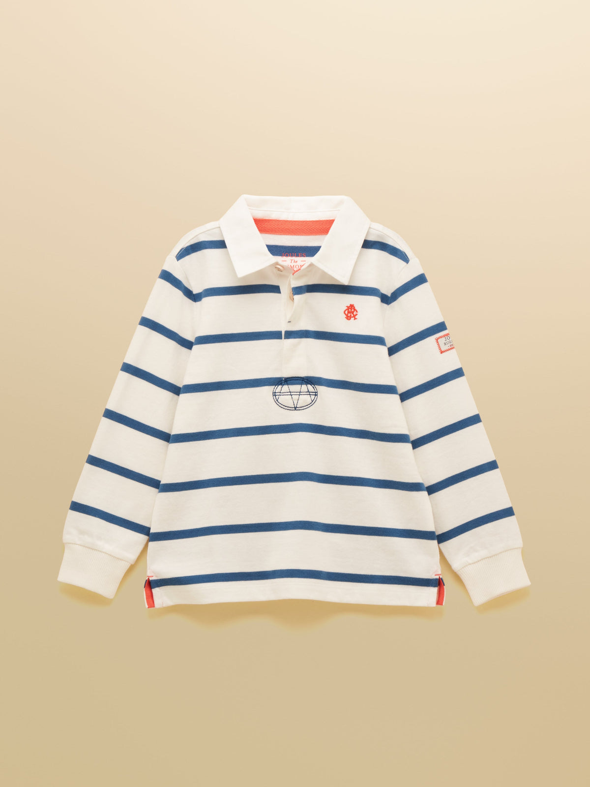 Joules Rugby Shirt - Creme & Navy