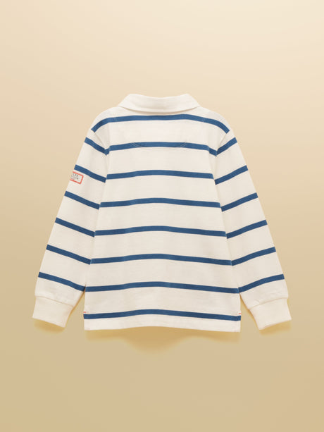 Joules Rugby Shirt - Creme & Navy
